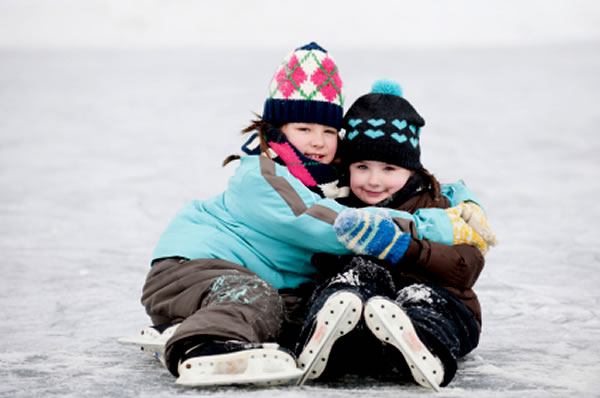 ice skating on family day